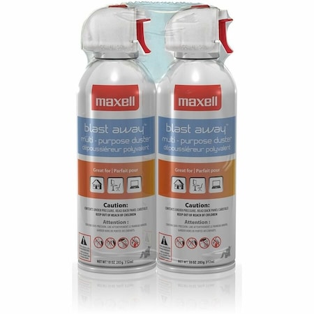 Maxell 190026 Ca-4 Canned Air 10Oz 2-Pack 190026