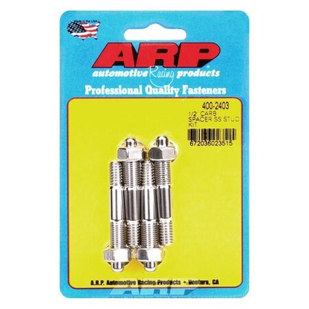 Arp 4002403 0.31 x 2.22 in. OAL Stainless Steel Carburetor Stud Kit ARP400-2403