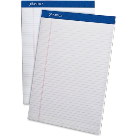 Tops Products PAD, NR RULD, PERF, LTR, WHT Quality paper stock. Securely bound header strip. Left margin line. 20322