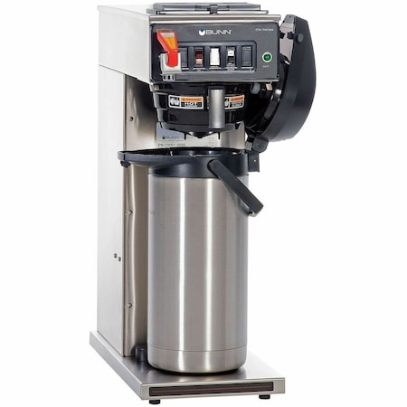 Bunn Airpot Coffee Brewer, 1370 W, 1 Cup, Stainless Steel 230010006