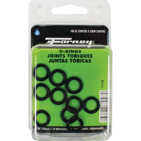 Forney 1/2'' x 11/16'' Pressure Washer O-Ring, 10PK 75198