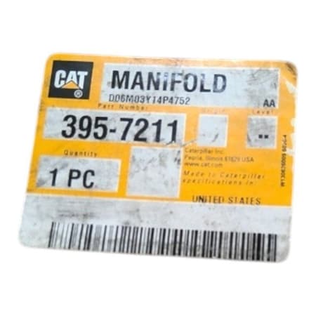 Caterpillar MANIFOLD, CATERPILLAR OEM 3957211 3957211