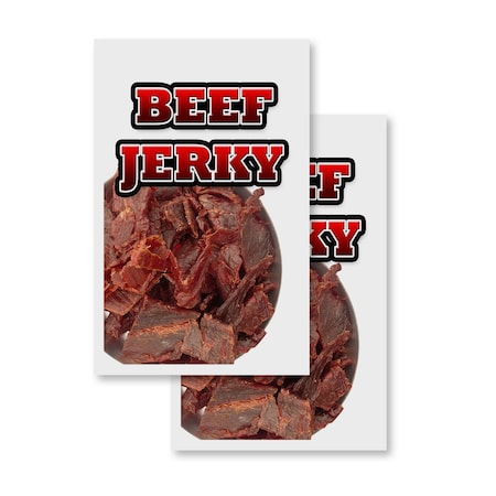 Signmission Beef Jerky, Vinyl Decals Only 24 Inch x 36 Inch, Vinyl Decal, 2PK DSB-2436-2PACK-Beef Jerky