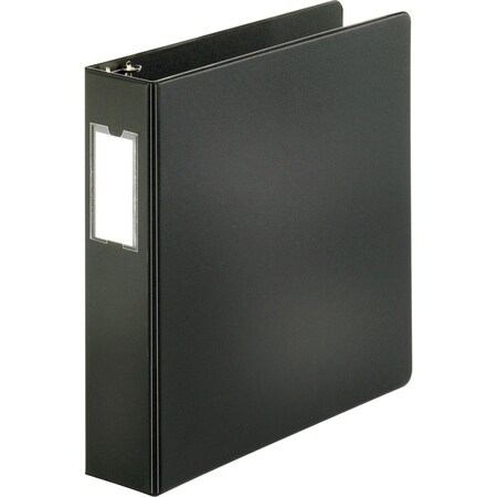 Business Source Ring Binder, Black, Clear Sleeve BSN33109