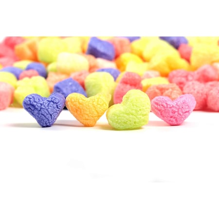 Bubblefast FunPak Rainbow Hearts Packing Peanuts Plant Based Biodegradable Compostable 1.5 cu ft Bag FP 1.5-Rainbow Hearts