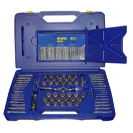 Hanson 116 Piece Tap/Die/Drill Deluxe Set with PTS Handle, 116PK HAN1813817