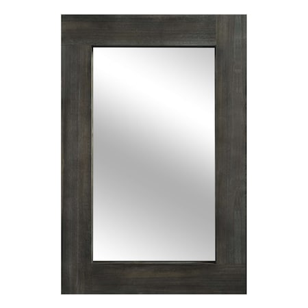 Homeroots 36" Brown Wood Framed Standing Mirror 565126