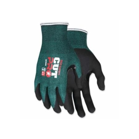 Mcr Safety CutPro 96782 HyperMax Nitrile-Foam Coated Gloves, X-Small, Green/Black, 12PK 127-96782XS
