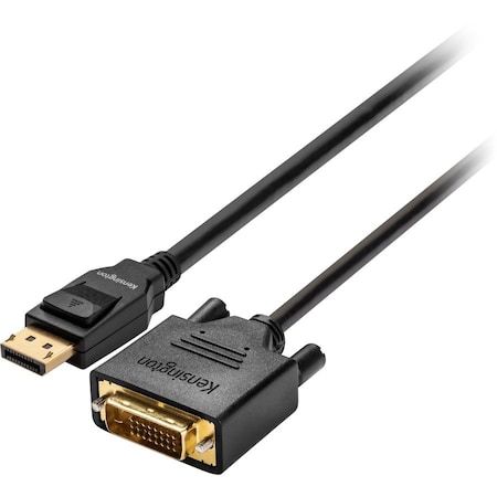 Kensington DISPLAYPORT 1.1 M TO DVI-D M PASSIVE UNIDIRECTIONAL CABLE, 6FT K33023WW