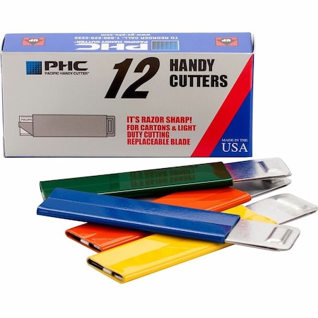 Pacific Handy Cutter Single Edge Razor 4 1/2 in L, 12 PK HC100