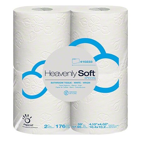 Sofidel Heavenly Soft Bath Tissue 2 ply 4" x 4" 176 Sheet 410233