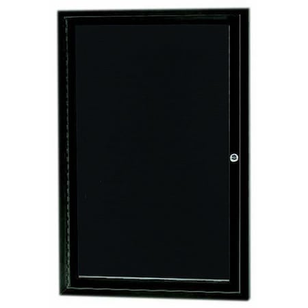 Aarco Enclosed Directory w/ Aluminum Frame, Bronze Anodized, Black Felt, 24''Hx18''W, 1 Door ADC2418BA