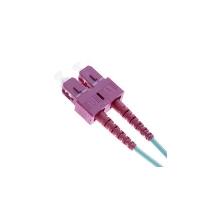 Cable Wholesale SC/UPC Epoxy Connector, Duplex, 3.0mm, Multimode OM4, Magenta, 20 pieces 34SC-41230-20
