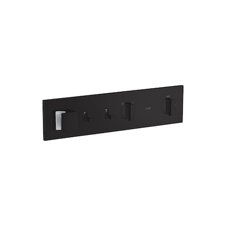 Axor ShowerComposition Thermostatic Module Trim for 2 Functions in Matte Black 12571671