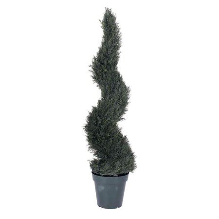 Vickerman UV Pond Cypress Spiral Everyday Topiary with 1848 LVS - 48 in. T160248