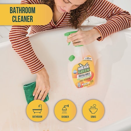 Mean Green 28 Oz. Tropical Breeze Refillable Bathroom Cleaner 394172