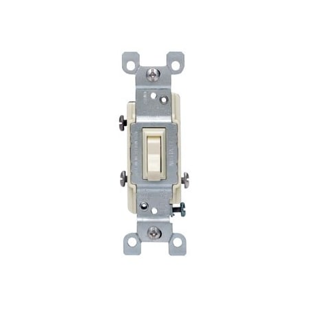 Leviton Toggle Switch, 15 Amp, 120 Volt, Light Almond 1453-2T