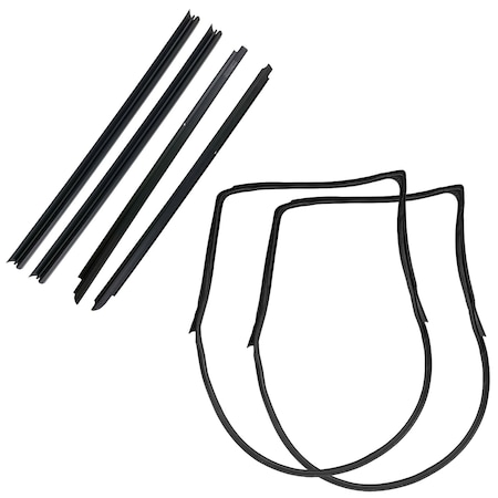 Fairchild Industries Weatherstrip Kit: Door Seals & Belt Weatherstrips , 2007-2018, Jeep Wrangler KD3046-6
