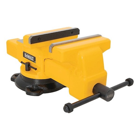 Dewalt Bench Vise, Iron; Steel, Black; Yellow DXMF08BV