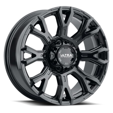 Ultra WHEELS 20 Inch Diameter x 10 Inch Width; 5 x 127 Millimeter/ 5 x 5.00 Inch/ 5 x 139.7 Millimeter 123-2105BK25