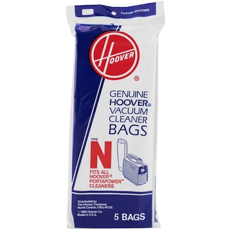 Hoover Type N Replacement Bag, 5 Pack 4010038N