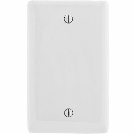 Hubbell Wiring Device-Kellems Wall Plate, Blank, White, Nylon NPJJ13W