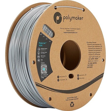 Polymaker PolyLite ASA(1.75mm, 1000g) Grey PF01003