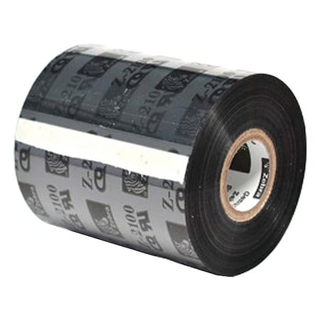 Zebra THERMAL TRANSFER RIBBON, Wax, Black 02100BK11090