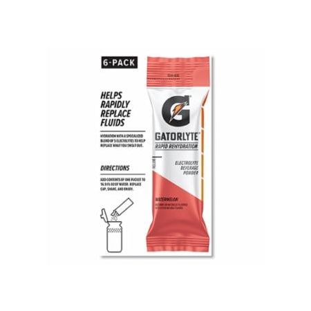 Gatorade Gatorlyte Rapid Rehydration Powder Sticks, Cherry Lime, 16.9 oz, 6 sticks/PK, 8PK/CA 308-05284