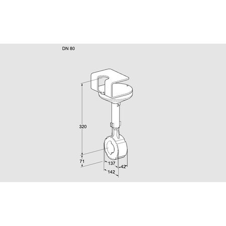 Honeywell Kromschroder VLV, BFLY, BVHR80W01A, DN 80, T PROD FITS BE KS88302703