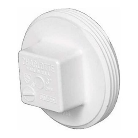 Charlotte Pipe And Foundry 6 DWV MPT Plug PVC 00106  1400HA