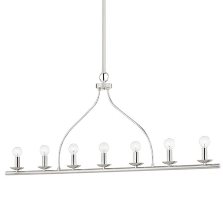 Mitzi Kendra 7 Light Linear 44 In. Polished Nickel H511907-PN