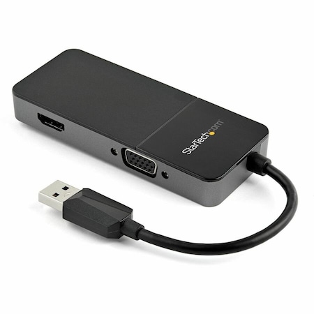 Startech.Com USB-A 3.0 5GBPS TO HDMI AND VGA DUAL MONITOR VIDEO DISPLAY ADAPTER / HDMI 4K 3 USB32HDVGA