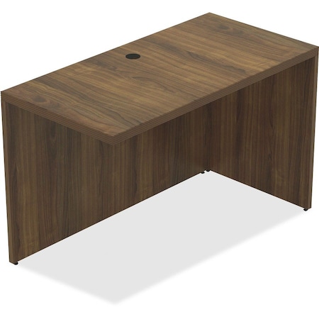 Lorell Lorell Desk Return - 47.3" x 23.6" x 30" - Walnut - Chateau Series 34323