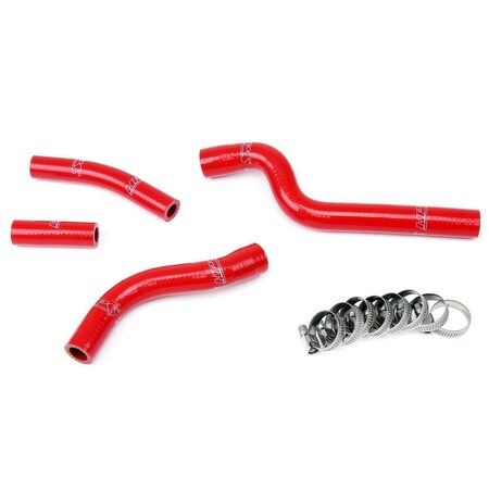 Hps Performance High Temp Reinforced Silicone Radiator Coolant Hose Kit, Red, 57-1261-RED