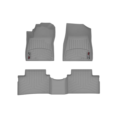 Weathertech Grey, Front and Rear Floorliners 461776-1-3