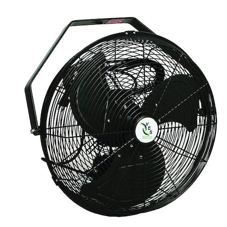 Ves-Artex Mounted Fan, Silver, 18 in Dia 102578