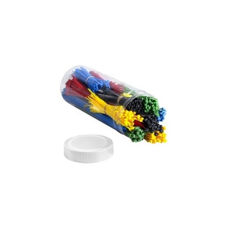 Bubblefast 1000-Cable Tie Kit - Assorted Colors and Assorted Lengths, 1000PK BFCTKIT15