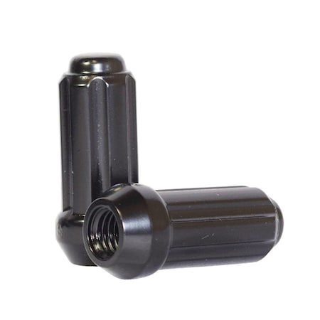 Coyote Wheel Accessories LUG NUTS, Carbon Steel, 1.90 in, Black 631150BLK