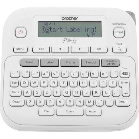 Brother Portable Printer, Single Color, 180 dpi PTD220