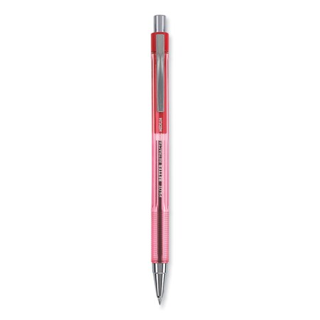 Pilot Better Ballpoint Pen, Retractable, Medium 1 mm, Red Ink, Translucent Red Barrel, PK12, 12PK 30007