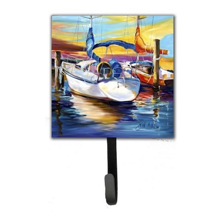 Carolines Treasures Symmetry Again Sailboats Leash and Key Holder JMK1243SH4