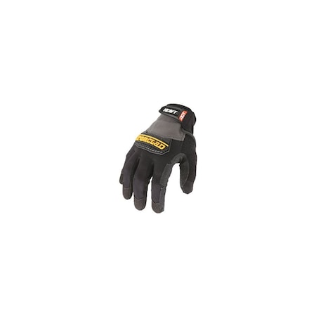 Ironclad Cut-Resistant Gloves: Size Large, ANSI Cut A2, Series HEAVY UTILITY Black/Gray HUG-04-L