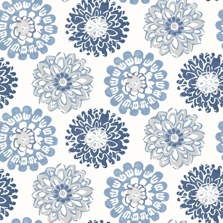 Chesapeake Sunkissed Blue Floral Wallpaper 3120-13705