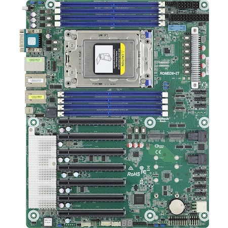 Asrock RACK ATX SERVER MOTHERBOARD SP3 LGA4094 AMD EPY 7002/7001 ROME SERIES PROCESSOR ROMED8-2T