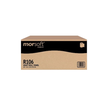 Morcon Hardwound Roll Towel Kraft 10in, 1, PK6 R106