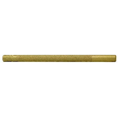 Mayhew Drift Punch, Round Punch, 3/8 in Tip, 6 in OAL, Cylinder Tip, Brass Tip 25077