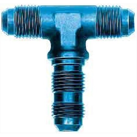Aeroquip Blue Anodized Aluminum Bulkhead Tee Adapter A83-FCM2808