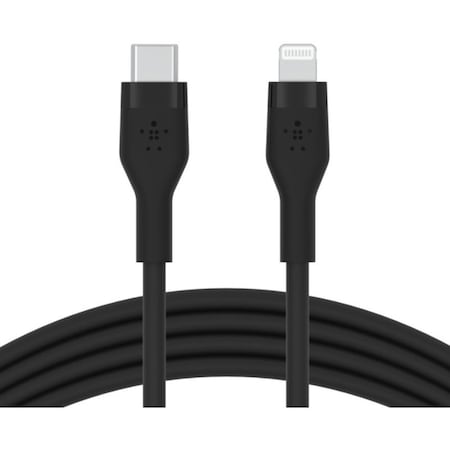 Belkin SILICONE, USB-C TO LTG, 1M, BLK CAA009BT1MBK