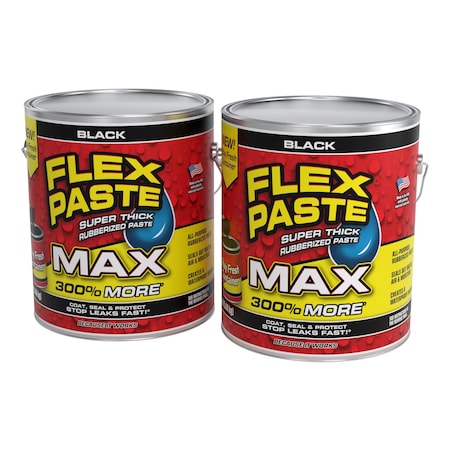 Flex Seal Flex Paste Max Black 12 lb, 2PK PFSMAXBLK01